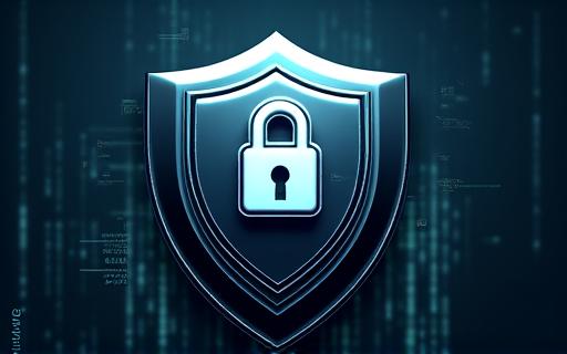 A digital shield icon representing data security and compliance.
